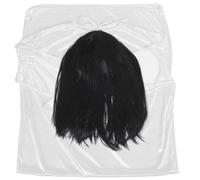 Abaodam Ghost Bride Cosplay Costume for Women Halloween Horror Dress White Zombie Suit with Black Wig Scary Halloween Party Outfit