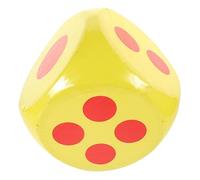 Abaodam Giant Foam Dice Oversized Game Props for Party Fun Math Teaching Lightweight Easy to Grip for Home School Lawn Games More Yellow