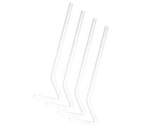 Abaodam Glass Cell Spreaders 4pcs Laboratory Accessories with Edge-less Design for Biochemistry Labs