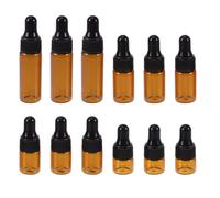Abaodam Glass Essential Oil Bottles 20Pcs 1Ml 2Ml 3Ml 5Ml Refillable Leak Proof Dropper Bottles for Travel DIY Mixtures and Daily Use