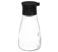 Abaodam Glass Oil Dispenser, 150 ml Black Condiment Bottle for Soy Sauce | Compact Pouring Container, Vinegar and Thin Dressing Storage, Kitchen Table Use