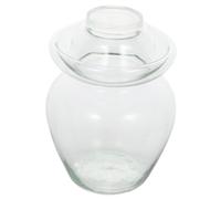 Abaodam Glass Sealed Jar Storage Container Large Capacity Glass Material with Smooth Surface round Corners Premium Design Multi-function Household Pickle Jar for Kitchen Storing