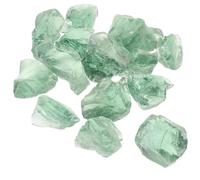 Abaodam Glass Stones for Aquarium Decorations Ice Green Crystal Pebbles for Fish Tank Landscape and Plant Pots Natural Indoor Garden Rocks for Betta Tanks and Lizard Terrariums with Easy