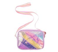 Abaodam Glittery Star Sequin Purse with Adjustable Chain Strap Crossbody Shoulder Bag for Charming Cartoon Design for School Travel Birthday
