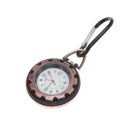 Abaodam Glow in The Dark Carabiner Watch Outdoor Clip Backpacker Mountaineering Pocket Watch Vintage Copper Sturdy Clip-on Accessory for Hiking and Camping Random Color