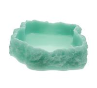 Abaodam Glow the Dark Reptile Water Bowl Feeding Dish Durable Pet Food Holder Easy to Clean for Tortoises Lizards Geckos and Other Reptile Pets