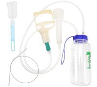 Abaodam Goat Milking Machine for Cow And Sheep, 1000ml Portable Manual Milker with Hand Vacuum Pump, Single Teat Cup Milking Kit for Small Farm