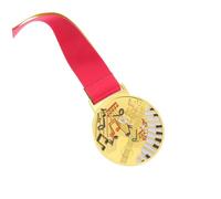 Abaodam Gold Award Medals for Piano Violin Singing Dance Competitions Elegant Neck Ribbon for Achievements and Events