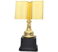 Abaodam Gold Award Trophy Cups Reading Book Star Trophy Reading Competition Award Trophy First Place Winner Award Trophies Reading Appreciation Gifts Winning Prizes Props Gold Plastic Trophy
