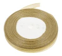 Abaodam Gold Glitter Curling Ribbon 1Cm X 22M Metallic Sparkling Ribbon for Wrapping, Floral Bouquets, Party Decorations and Craft DIY