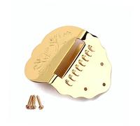 Abaodam Gold Triangle Mandolin Tailpiece with Screws Decorative Removable Cover for Easy String Changes Replacement Part for Guitar Makers