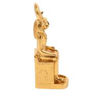 Abaodam Golden and Egyptian Lines Resin Sphinx Smooth Figurine Antique Design, Mini Statue for Decor Sand Table Decoration