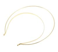 Abaodam Golden Metal Double Headband with Queen Crown Design, Secure Fit Iron Tiara Base for Weddings, Birthdays, and Halloween Costume Parties