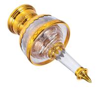 Abaodam Golden Plastic Buddhist Offering Cup for Rituals and Altar Decor | Classic Sacred Style, Polished Surface, Multi-ritual Use, Suited to Offerings, Salt, Outdoor Meditation Spaces