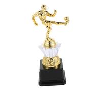 Abaodam Golden Soccer Trophy for Small Football Award Statue Plastic Female Football Player Figurine for Youth League School Sports Achievement Player Match Recognition