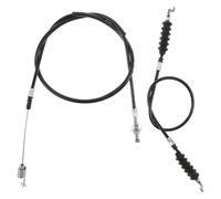 Abaodam Golf Cart Throttle Cable Assembly 37in 21in Lengths 2pcs with Plastic and Alloy Material Easy Installation and Responsive Acceleration for Golf Cart Governor and Accelerator