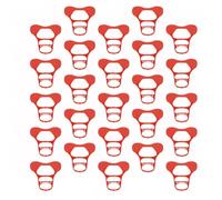 Abaodam Goose Glasses Pecking Proof Glasses 50Pcs Plastic Eye Masks with Feed Consumption Reduction, Suitable for Meat Duck Farms and Poultry