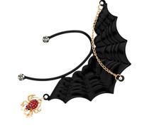 Abaodam Gothic Rhinestone Ear Cuff for Women Non-pierced Ear Clamp with Bat Wings Design Alloy Material Easy to Put and Take off Stylish Halloween Party Accessory