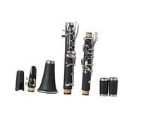 Abaodam Graded Examination Clarinet Bakelite Clarinet Set for Beginners Abs Finger Rest Oxford Lightweight Black In560