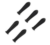 Abaodam Graduated Pipette Tip Silicone Caps Black Transfer Pipette Caps 5pcs with Super Elasticity to Accuracy in Experiment Design Random Color for Laboratory Dropper