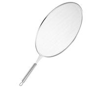 Abaodam Grease Oil Screen Guard Fine Mesh Splatter Screen Stainless Steel Mesh Design Keeps Hot Oil from Splattering Rust-Resistant Cooking Pan Skillet Cover for Home and Restaurant Use