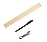 Abaodam Growth Height Chart Kids Wall Chart Canvas Wood Unique Design Yellow Room Decoration No Fading Can Be Hung on The Wall Classroom Decor