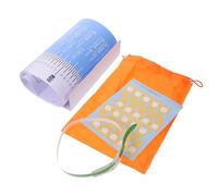 Abaodam Growth Height Chart Mat with Head Circumference Ruler and Foot Measure for 0-3 Years, Portable Infantometer Set with Storage Bag and Stickers, Suitable for Boys