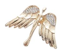 Abaodam Guardian Angel Lapel Pin Brooch for Men and Women Gold Metal Suit and Clothes Brooch for Jackets Backpacks and Coats