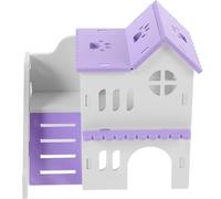 Abaodam Guinea Pig Hideout House Rat House Villa for Small Animals - Multifunctional Shelter with Ramp Double-Deck Multi-Chambers Design for Rabbits and Guinea Pigs in Summer Or Winter