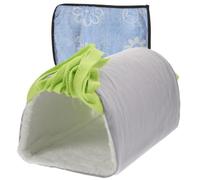 Abaodam Guinea Pig Hideout Tunnel Small Animal Bed with Plush and Canvas Material No Smell Sturdy Pet Shelter Suitable as Pet Bed or Car Hideaway