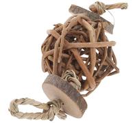 Abaodam Guinea Pig Pet Chew Teeth Grinding Tools Appetite Easy to Install Wood 1.97x1.97x3.14in Can Be Tied on Rabbit Cage Small Pets Entertainment