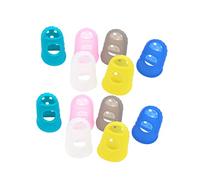 Abaodam Guitar Assorted Colours Fingertip Protectors Silicone Finger Guards 10pcs Random Color Ventilated Close to The Skin for Practicing Beginners and Guitarists