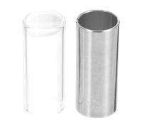 Abaodam Guitar Bar for Professional Guitarists and Random Color Guitar Slide Bar Set 2 Pcs Stainless Steel Silver Sliders 6cm Clearer Brighter Sound