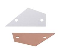 Abaodam Guitar Compact and Practical Tool String Ruler Aluminum Action 2pcs Gauge for Adjustment and Setup for Measuring Guitar Neck String Height