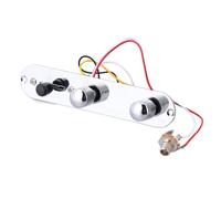 Abaodam Guitar Control Plate Set -plated Finish Complete Wiring and Knobs for Electric Guitars Easy Installation and Replacement for Old Parts