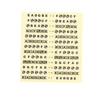 Abaodam Guitar Fretboard Notes Sticker for Beginners with Thin Background Paper, Easy Learning Tool for Electric and Classical Guitar Neck Fretboard Note Mapping