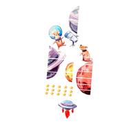 Abaodam Guitar Fretboard Sticker with Glow in The Dark Paper Material, Easy to Install and Remove, Chic Design for Fingerboard Decoration, for Guitar Players and Musical Instrument