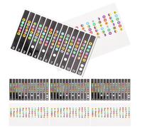 Abaodam Guitar Fretboard Stickers 8pcs Pvc Sticker Pack for Beginners, Easy to Stick Fingerboard Note Guide for Acoustic and Electric Guitars, Learning Tool