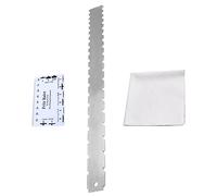 Abaodam Guitar Neck Luthier Tool Notched Measuring Gauge for Electric Guitars String Height and Fret Leveling Ruler Accurate Setup