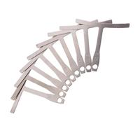 Abaodam Guitar Ruler for Wire Radian Measurement Guitar Measuring Tool Set T-shape Calipers