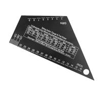 Abaodam Guitar String Height Ruler for Action Gauge Fret Leveling Tool String Action Ruler for Electric Guitar High Precision Measurement