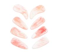 Abaodam Guzheng Finger Picks Small Double Arc Design Durable Material Vibrant Pink for Beginner to Advanced Learning and Performance