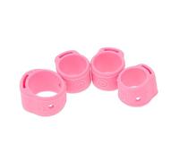 Abaodam Guzheng Nail Covers 8pcs Silicone Practice Nail Cover Wide Inner Side for Grip Narrow Outer for Flexibility Easy to Clean Tender Pink