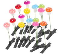 Abaodam Hair Accessories Trendy Plastic and Zinc Alloy Easy to Wear 30pcs Mushroom Clips Random Color for Hair for Party and Cosplay Use by Women and Girls