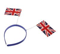 Abaodam Hair Accessory Union Jack for Costume Parties and Themed Events Head Bopper with 3d Effect British Flag Hair Band Comfortable Cloth Material National Flag