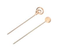 Abaodam Hair Alloy Elegant Smooth with Material Aluminium 2pcs Vintage Bun Chopstick Hair Pins Simple Design for Women and Night and Prom