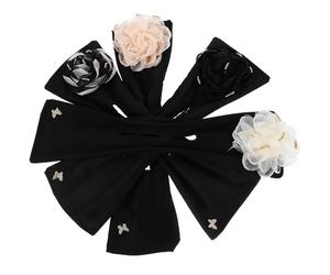 Abaodam Hair Bun Maker 4Pcs Butterfly Flower Donut Lazy Hair Curler Small Elastic Bands for Dance Proms and Daily Decoration