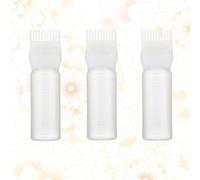 Abaodam Hair Dye Bottle Applicator Comb with Direct Root Application with Scale White 3pcs 60ml Hair Coloring Tool and Even Color Distribution for Salon