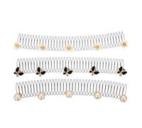 Abaodam Hair Finishing Fixer Comb Made of Zinc Alloy and for Women 3pcs U Shape Hair Clips for Buns