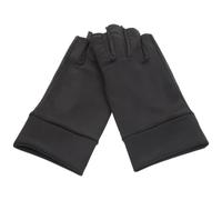 Abaodam Half Finger Fitness Gloves, Cycling Gloves, Ice Silk Silicone, Black, Comfortable Grip, Easy for Outdoor Riding and Exercise